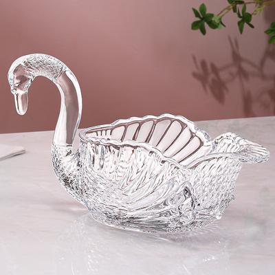 Nova bandeja de frutas de alta beleza para sala de estar, mesa de chá, bandeja de cristal para dim sum, bandeja para doces e lanches, bandeja de decoração de mesa
