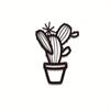 1pc Cereus Metal Cactus Wall Art Modern Metal Wall Sculpture Stylish Cactus Design Elegant Wall Decor for Contemporary Spaces