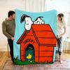 Cartoon 2026 New Kawaii Snoopy Children Warm Soft Anime Blankets for Sofa Bed Cover Blanket Suitable for Birthday Souvenir Gifts