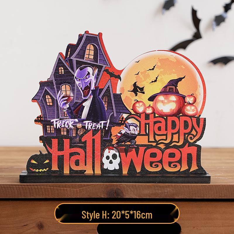 Halloween Cartoon Pumpkin Desktop Ornaments: Creative Decorations for Festive Scenes and Photo Props