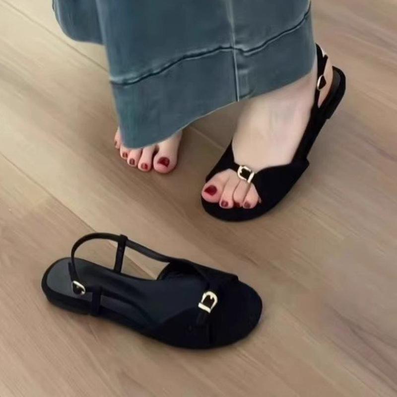 Fashion Flats Women's Sandals Casual Cozy Shoes Fashion Dress Summer Slippers 2025 Woman Beach Slides Walking New Sandalias De Mujer