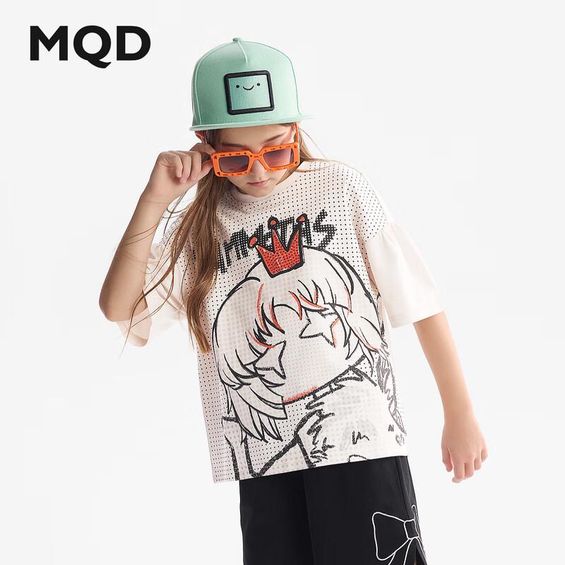MQD Girls  2025 Summer Short Sleeve T-Shirt 130