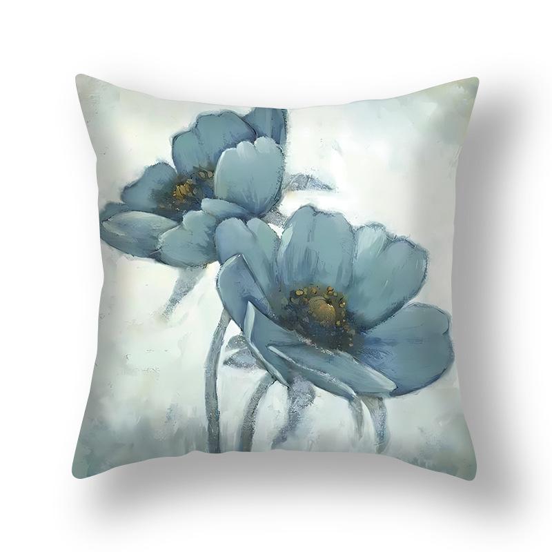 Short Plush Pillowcase, Simple and Versatile Ginkgo Leaf Pillow, Modern Decorative Sofa Pillow, Cushion