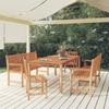 Day and Night - Day and Night 5-piece Garden Dining Set Solid Teak Wood
