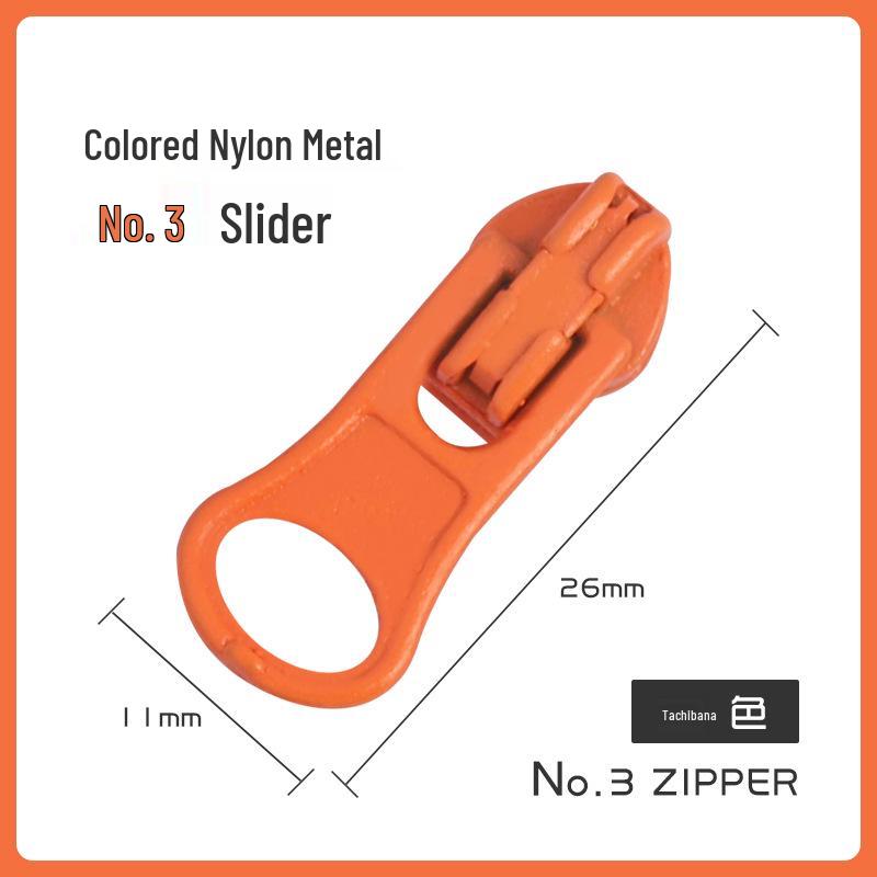 Nylon- und Metall-Reißverschlussanhänger für Jacken und Taschen (Nein. 3 & Nein. 5)