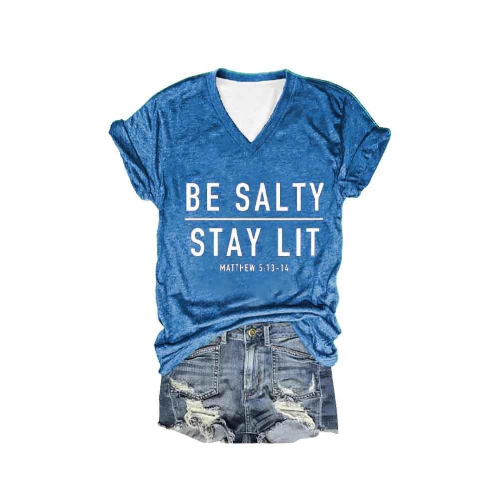 Women's spring and summer slim fit comfortable top 3D digital print V-neck women's T-shirt 3422