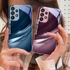 Lucky Gradient Ripple For Samsung Galaxy S10 4G S20 11E 30 S21 22 S24 Fe Pro S23 S25 Ultra 5G S9 Tempered Glass Phone Case