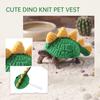 Reptile Pet Costume Dinosaur Design Knit Sweater for Small Animals