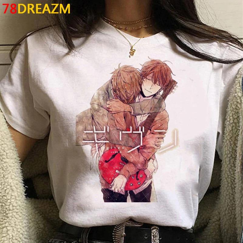 

Given Yaoi Bl Given Given Yaoi tshirt tshirt women tumblr couple harajuku graphic tees women clothes white t shirt 4XL
