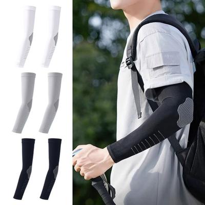Cooling Arm Sleeves for Men Women, Breathable Ice Silk Arm Cover Sleeves, UV Sun Protection Sports Arm Sleeves, Compression Sleeves for Summer