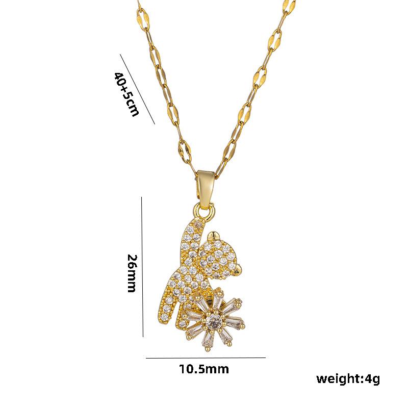 HY Stainless Steel Necklace Earring and Bracelet Set Women Gold Jewelry Set 40+5cm