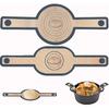 2 Pcs Silicone Bread Sling, Sourdough Bread Baking Supplies for Dutch Oven, Non-Stick & Easy Clean Reble Dough Mat with Long Handles