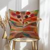 Color CD Pattern Pillowcase Wedding Decorative Linen Pillow Case For Home Pillow Cover 45X45(One Sides)