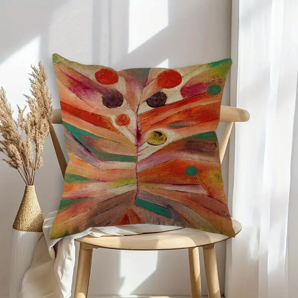 Color CD Pattern Pillowcase Wedding Decorative Linen Pillow Case For Home Pillow Cover 45X45(One Sides)