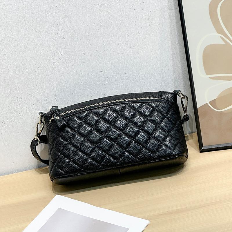 Fashion cowhide small bag new leather women's bag mother bag niche simple and versatile shoulder bag messenger bag