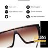 Fashion Sunglasses Bright Black Fashion Sunglasses Exaggerated Ocean Glasses for Men and Women