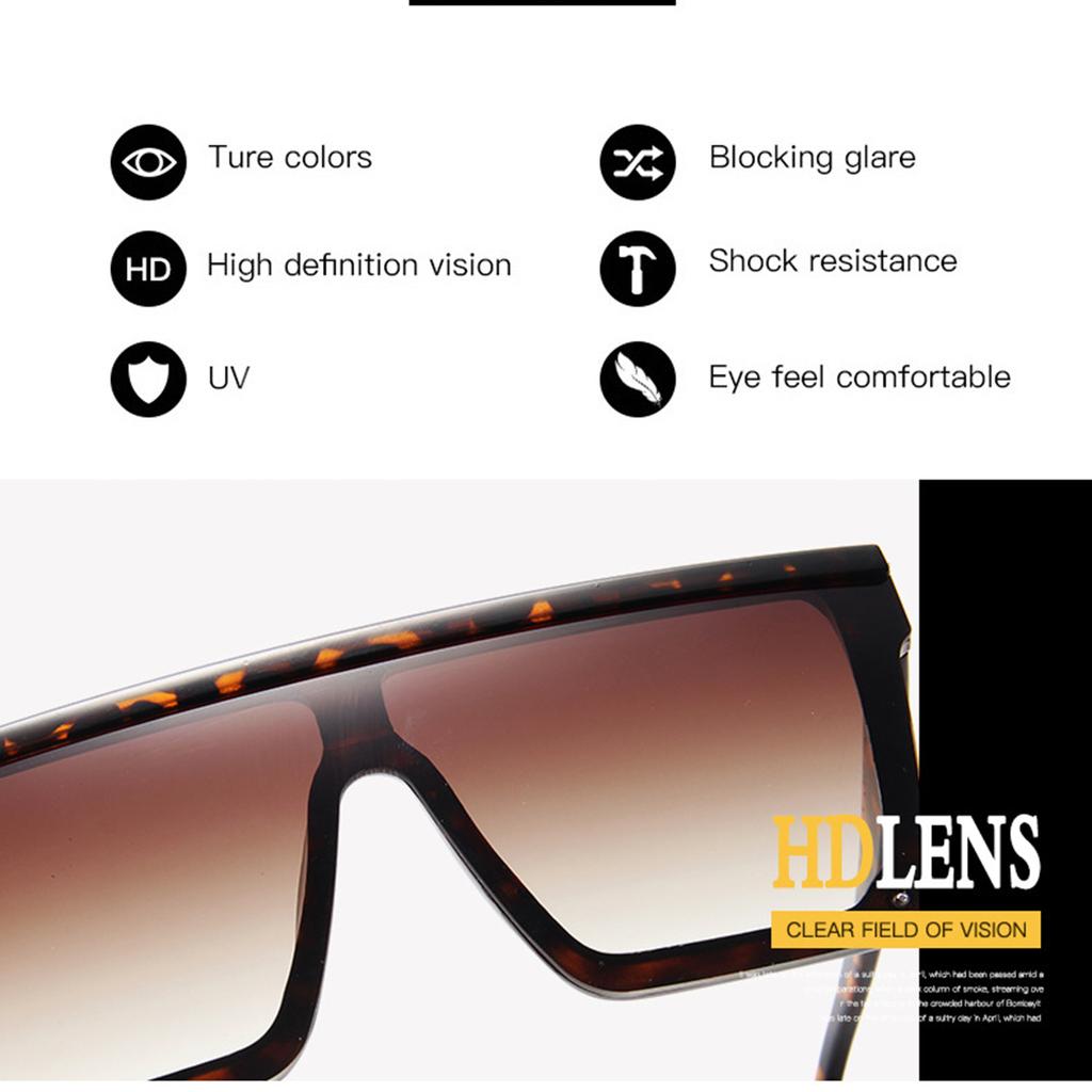 Fashion Sunglasses Bright Black Fashion Sunglasses Exaggerated Ocean Glasses for Men and Women