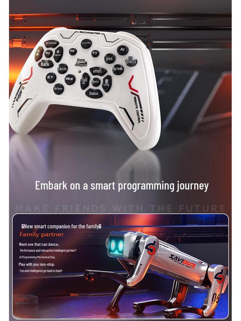 Smart AI Robot Dog - Interactive Voice-Controlled High-Tech Toy with Mobile Remote for Boys