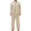 Pijamale pentru bărbați Mătase Mătase de gheață Versiune coreeană Set costum de casă cu pantaloni cu mânecă lungă pentru bărbați