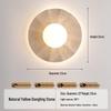 Wabi-Sabi Style Japanese Walnut Wall Lamp for Living Room, Bedroom, Hotel Entrance, or Corridor.