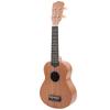 Ukulele 21in Mahogany with Closed Knob Nylon Bag Musical Instrument for BeginnersNatural Color