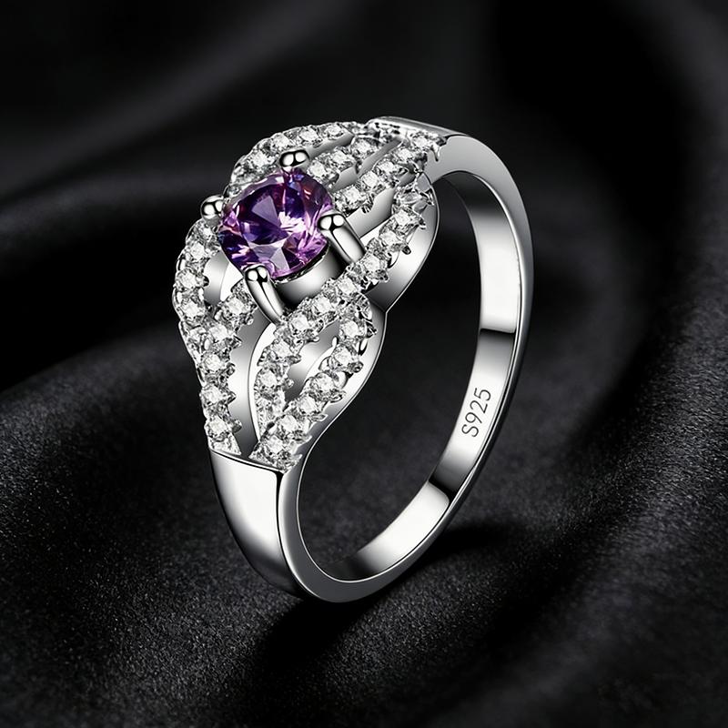 925 Silver Women's Wedding Engagement Ring with AAAA CZ Promise Gift 20 Styles