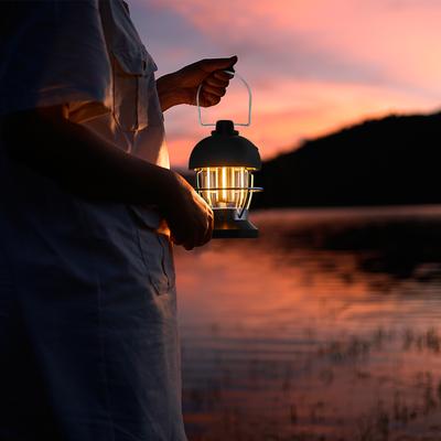 USB dobíjecí kempingová lucerna Venkovní závěsná lampa LED stan pro zahradní terasu