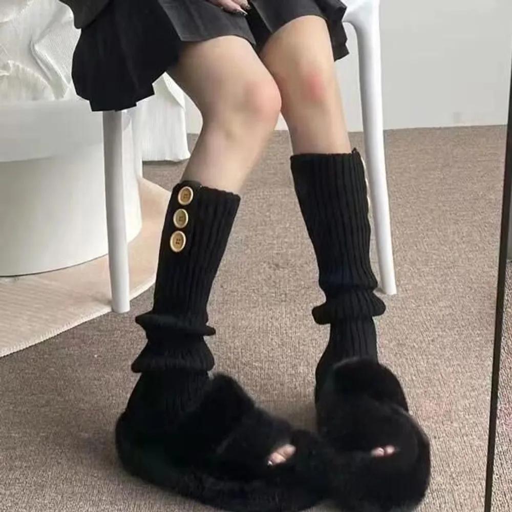 Hollige S2 Daily Loose Fit Ribbed Knit Leg Warmer Socks FREE