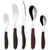 Abay Vintage Wood Grain Handle Stainless Steel Coffee Spoon Set
