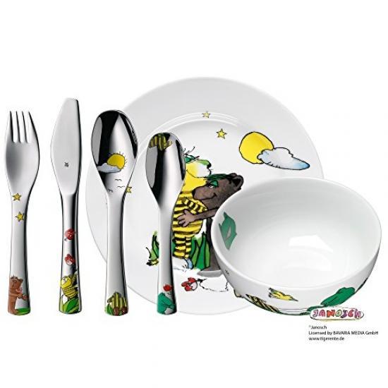 Set Couverts Enfants WMF Licorne - 6 Pièces Acier Inoxydable - Pour 3-9 Ans - Lavable Au Lave-vaisselle