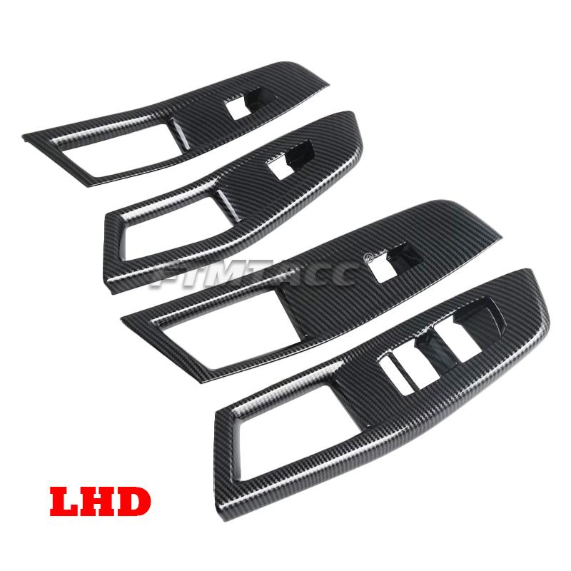 LHD RHD For MG3 Hybrid 2024 2025 ABS Carbon fiber Car Inner armrest Door Handle door Bowl cap strip Covers Interior Accessories