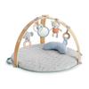 INGENUITY Reversible Baby Play Mat Evolutive - Loamy™ - Foldable, Removable Wooden Play Arch, 5 Toys, Baby Gift