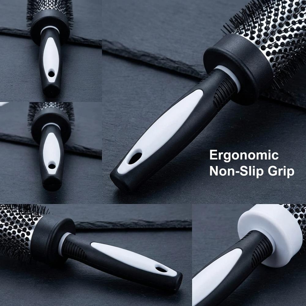 Round Brush Set Blow Drying Curling Ceramic Ion Thermal Barrel Brush Aluminum Barrel Rollers Anti Static Styling Accessories