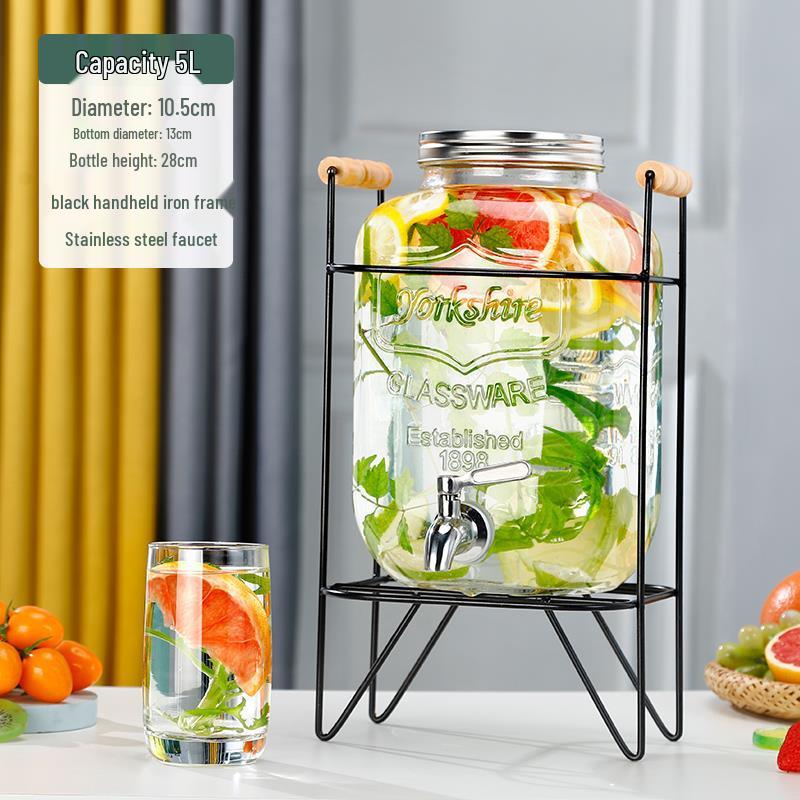 Cola Beverage Bucket with Faucet - Ideal for Lemon Juice, Fruit Tea, Cocktails, and Cold Water