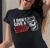 I Don't Give A Spit Llama Cartoon Funny Fun Saying Humor Funny Women's T-Shirt