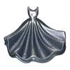 Jewelry Storage Tray Matte Finish Elegant Ballet Skirt Design Organizer Stylish Tray for Rings Earrings Necklaces Keys