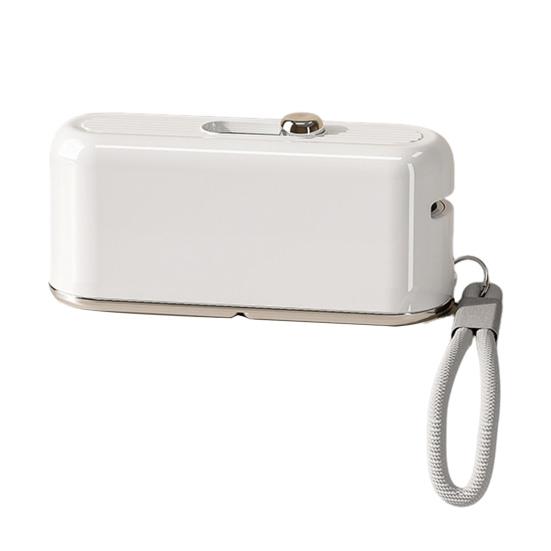 Pop-Up Floss Box Portable Automatic Dental Floss Dispenser Dustproof Reusable Floss Storage Case with Mirror for Oral Care Home Hotel Restaurant