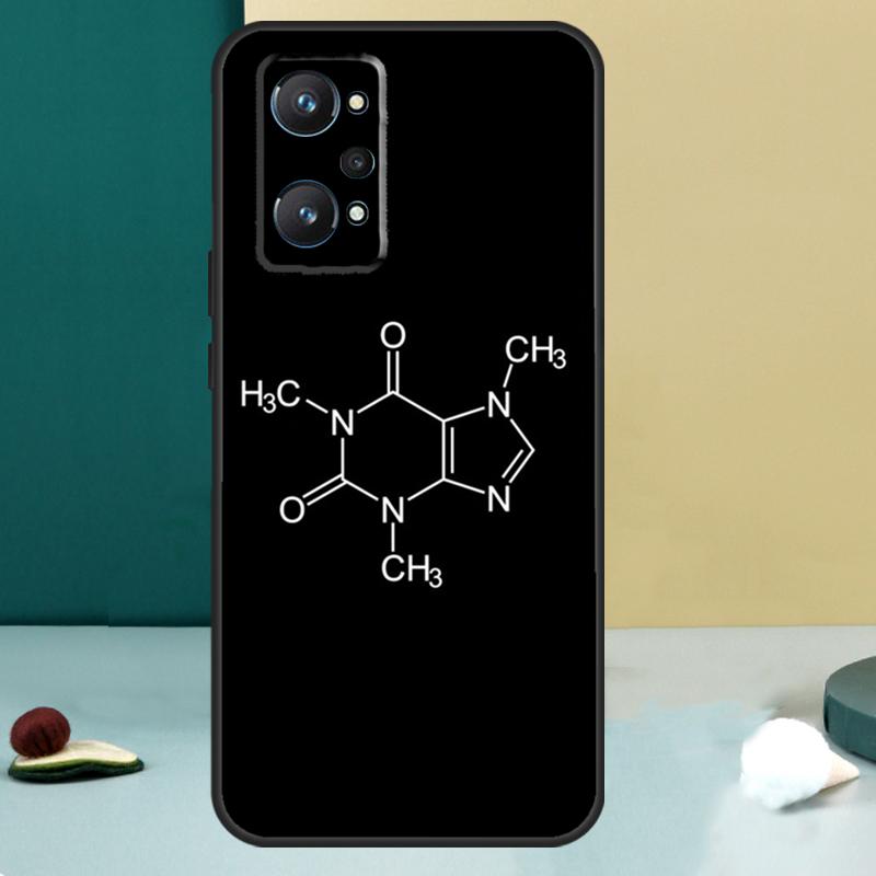 Science Chemistry Caffeine For Realme 14 13 Pro Plus 10 11 12 GT 5 6 6T GT7 Pro C61 C55 C53 C51 C21Y C25S C75 C67 Case