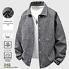 Мужская куртка-рубашка большого размера свободного кроя на весну/осень
