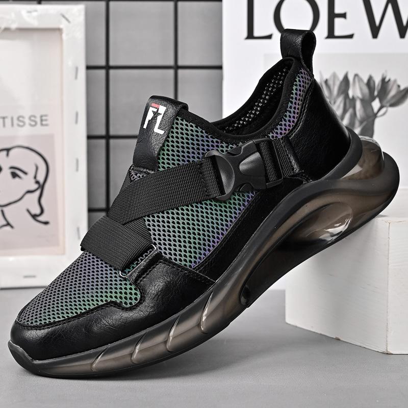 Trendy Brand Men's Casual Shoes Thick Soled Men's Outdoor Hiking Shoes New Men's Mesh Shoes Breathable Men's Sports Shoes