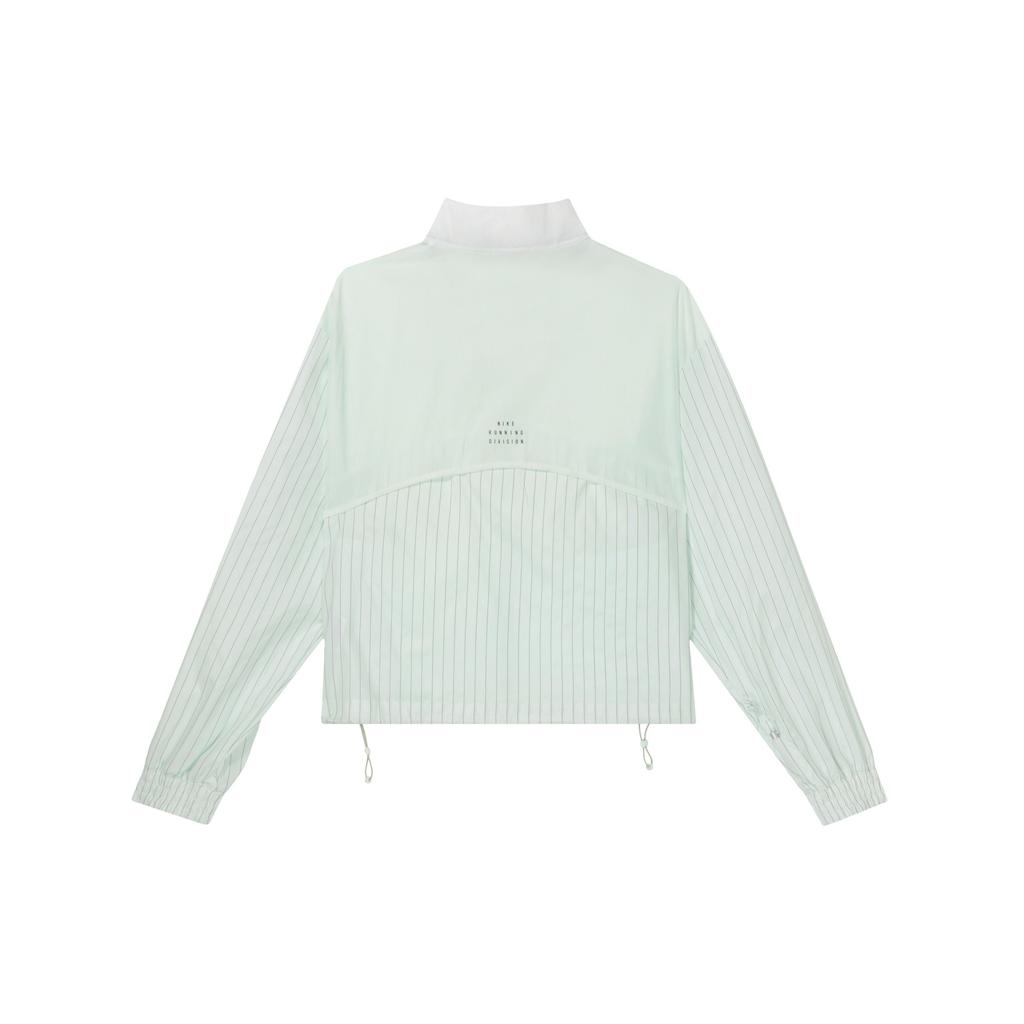 Nike Stand Collar Zip-Up Logo Long Sleeve Jacket Women Jacket Light-Green FN2720-394