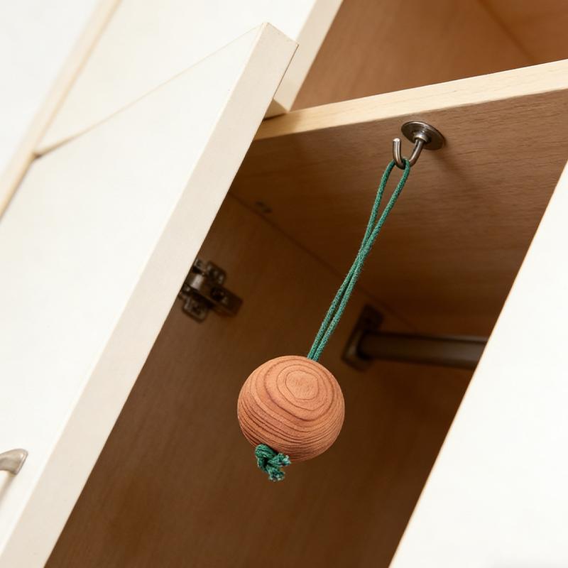 Cedarwood Balls For Home Decor Moisture-Proof Breathable Fragrance Accessories Wardrobe Cedarwood Beads 1Pc