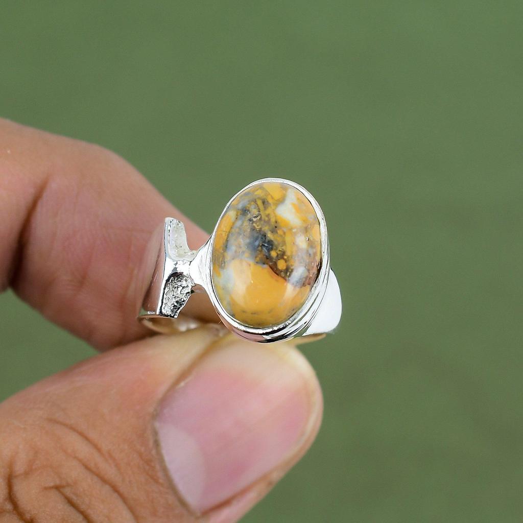 Maligano Jasper Ring 925 Sterling Silver Ring Decent Jewelry Very Pretty Gemstone Ring Handmade Jewelry Gift For Wife Available In Ring Size