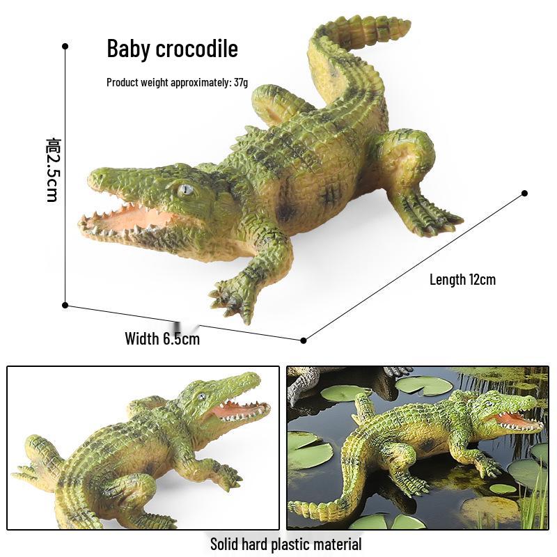 Wildlife Simulation Model: Tiger, Lion, Panda, Elephant, Rhinoceros, Kangaroo, Leopard, Horse, Sheep Toy Set