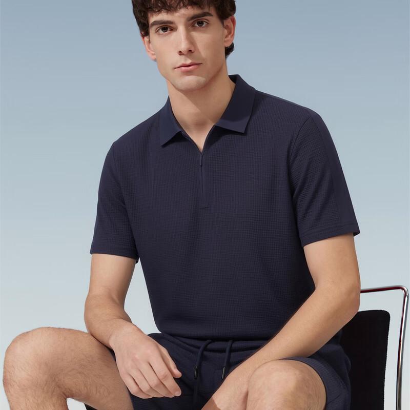Judger Men s Summer Half-Zip Polo & Shorts Casual Set 2XL