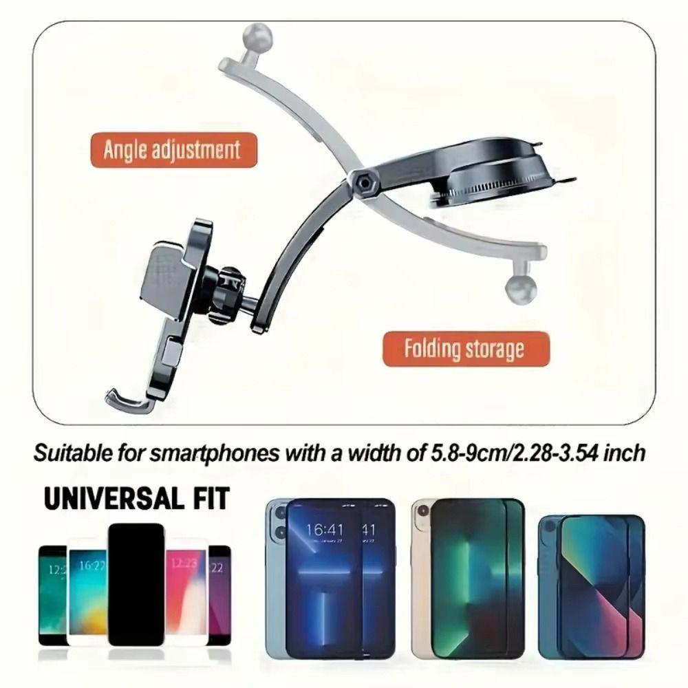 1Pcs Adjustable Support Phone Bracket Universal Phone Holder Durable Auto Cellphone Stand