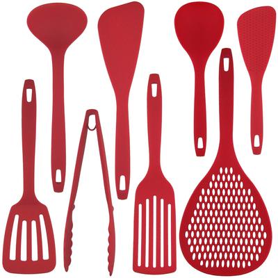 Nagao Kitchen Utensil Made In Japan Tsubame-Sanjo Set, 8-Piece Set, Red,