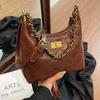 Autumn new retro women's bags diamond chain underarm bags women's shoulder messenger bags