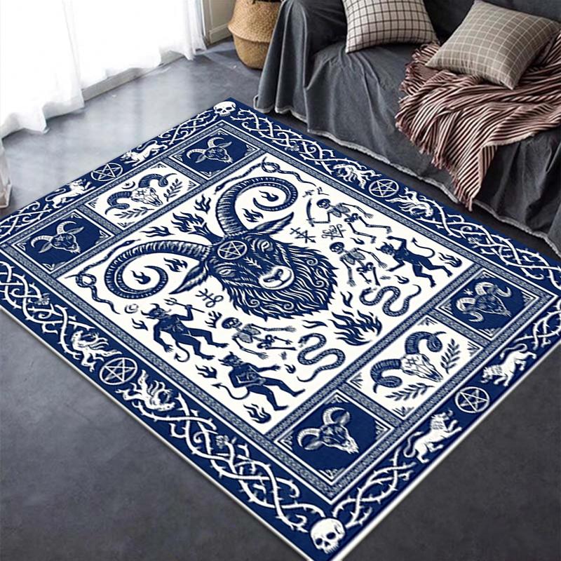 2025 New Goat Demon Carpet Rug for Living Room Bedroom Home Sofa Decoration,Kids play Non-slip Floor Mat141
