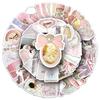 Ballet Style Pink & White Creative Graffiti Stickers (100 Sheets) for Journals, Albums, Phone Cases, and Notebooks